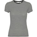 AWARE By VERO MODA Gestreept T-shirt VMINES FIONA Zwart