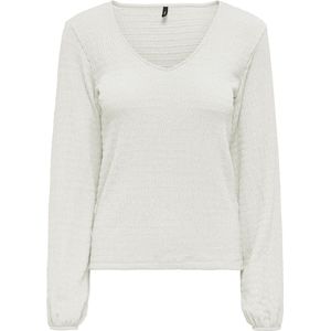 Only T-shirt Onlmadelina V-neck Top Cc Jrs 15311815 Cloud Dancer Dames Maat - XS