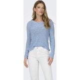 ONLY - ONLGEENA - Gebreide Trui - Lichtblauw - 65% Polyacryl, 35% Polyamide