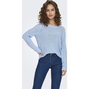 ONLY - ONLGEENA - Gebreide Trui - Lichtblauw - 65% Polyacryl, 35% Polyamide