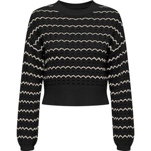 ONLY - Trui - Zwart - Katoen