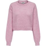 Onlmikani - Gebreide Pullover - O-hals - Lange Mouwen - Cropped