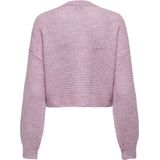 Onlmikani - Gebreide Pullover - O-hals - Lange Mouwen - Cropped