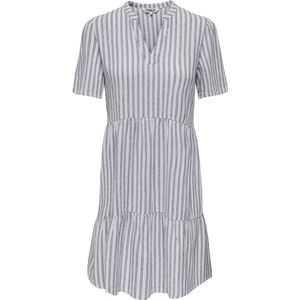 Tuniekjurk - Gestreept - Linnen - Kwartmouw - Knielengte