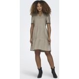 Jerseyjurken - TIRI-CARO - Vrijetijdsjurk - Comfort Fit - Mix van Viscose en Linnen