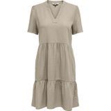 Jerseyjurken - TIRI-CARO - Vrijetijdsjurk - Comfort Fit - Mix van Viscose en Linnen