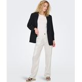 Cargobroek - Krijtstrepen - Linnen - Regular Fit - Mid Waist