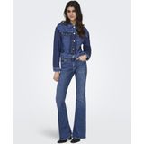 Only - Onlcheryl Mw Retro Flared Cutline Dnm Fg - Dames - Jeans