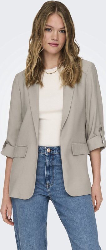 Only - ONLARIS LIFE - Blazer - Pure Cachemere - Loose Fit, 3/4 Mouwen, Reverskraag