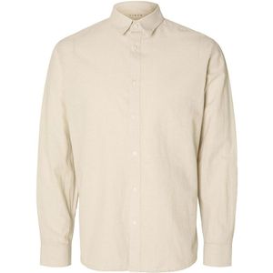 Overhemd - Pure Cachemere - Kentkraag - Slim Fit - 71% Katoen, 29% Linnen