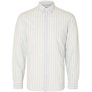 SELECTED MEN Slhslim-sun Shirt Ls Noos - met lange mouwen - Heren Lichtblauw - Maat XXL