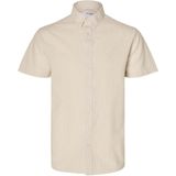 Overhemd - Effen - Katoen - Knoopsluiting - Kentkraag - Regular Fit