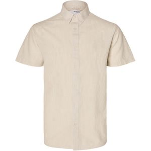 Overhemd - Effen - Katoen - Knoopsluiting - Kentkraag - Regular Fit