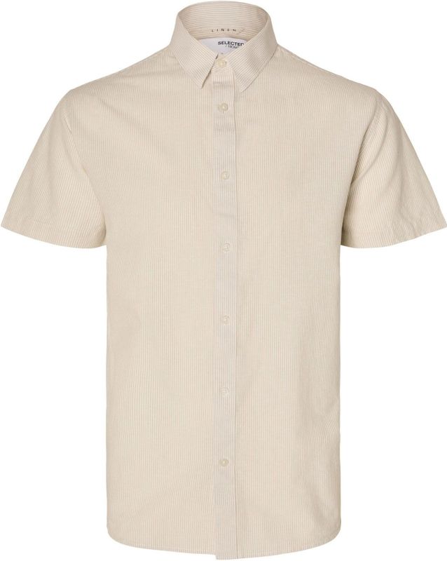 Overhemd - Effen - Katoen - Knoopsluiting - Kentkraag - Regular Fit