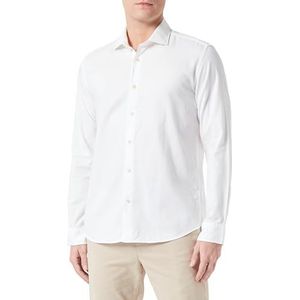 SELETED HOMME Heren Slhregbond-Garment Dyed Shirt Ls Shirt, wit (bright white), S