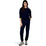 Athleisure - Sweatstof Broek - Zwart - High Waist - Regular Fit