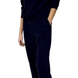 Athleisure - Sweatstof Broek - Zwart - High Waist - Regular Fit