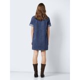 Noisy May - NMNEW SIGNE - Jurk - Blauw - 100% Katoen
