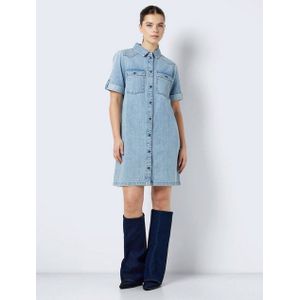 Noisy may Jurk Nmnew Signe Denim Dress Wg003lb 27030041 Light Blue Denim Dames Maat - L