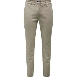 Only en Sons - Mark - Lange Broek - Taupe - Viscose/Polyester/Elastaan