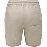 Only & Sons - Beige Korte Broek - Viscose Polyester - Slim-Fit