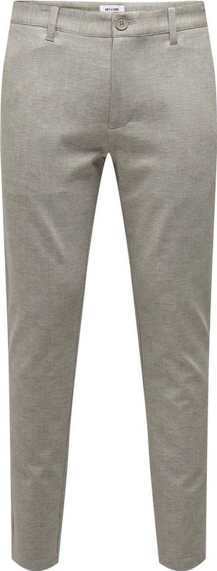 Only & Sons Broek Onsmark Slim Check 020919 Pant Noos 22028113 Chinchilla Mannen