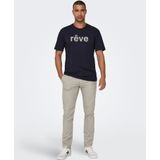 Pantalon - Limestone - Slim Fit - Normale Taillehoogte - Riemlussen