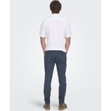 Pantalon - Bering Sea - Slim Fit - Normale Taillehoogte - Riemlussen - Steekzakken - Achterzakken - Ritssluiting