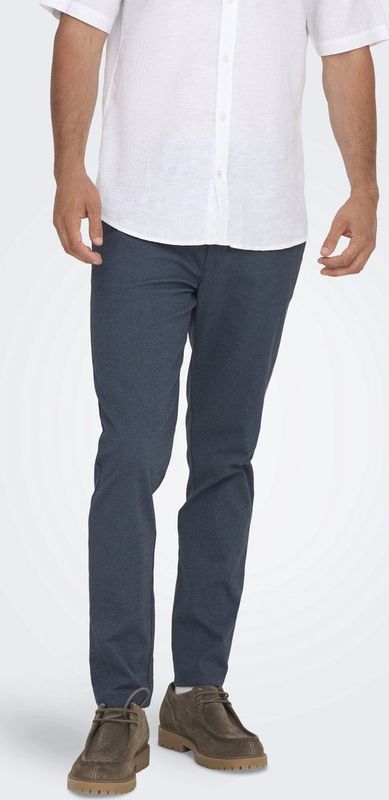 Pantalon - Bering Sea - Slim Fit - Normale Taillehoogte - Riemlussen - Steekzakken - Achterzakken - Ritssluiting