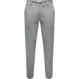 ONLY & SONS Geruite Slim Fit Chino ONSMARK Medium Grey