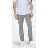 ONLY & SONS Geruite Slim Fit Chino ONSMARK Medium Grey