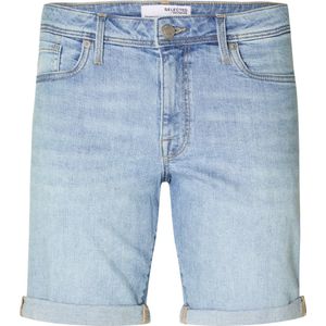 Selected - Heren Shorts Alex Slim Short - Blauw