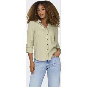 Only - Yasmin Caro - Overhemd - Beige - Lange Mouwen