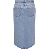 ONLY - ONLBIANCA Rok - Denim - Blauw - Midi-lengte