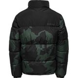 Onsmelvin - Puffer Jacket - Kort - Hoge Opstaande Kraag - Lange Mouwen - Polyester Voering