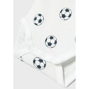 NAME IT BABY Romper NBMBODY - set van 2 Wit/Zwart