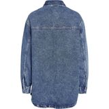 Lang jeansvest NOISY MAY. Katoen materiaal. Maten XS. Blauw kleur