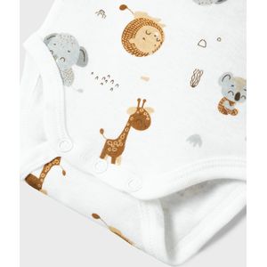 NAME IT BABY Romper NBNBODY - set van 2 Beige/Wit