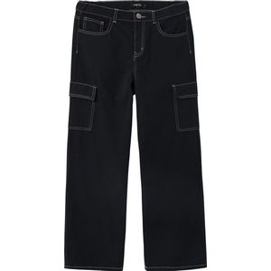 LMTD - NlnUtizza - Cargo Broek - Zwart/Wit Steken - Katoen