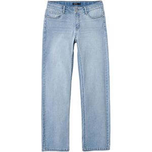 Jeans - Blauw - Denim - Verstelbare Taille - Straight Fit