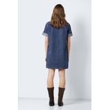 Noisy May - NMNEW SIGNE - Jurk - Blauw - 100% Katoen