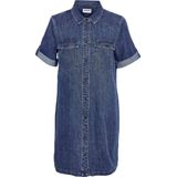 Noisy May - NMNEW SIGNE - Jurk - Blauw - 100% Katoen
