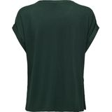 Only T-shirt Onllieke S s Satin Mix Top Wvn Noos 15303413 Darkest Spruce Dames
