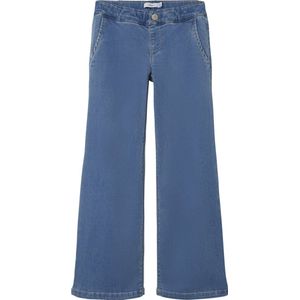 NAME IT - Salli Wide Fit - Jeans - Blauw - Synthetisch