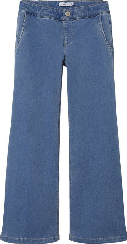 NAME IT - Salli Wide Fit - Jeans - Blauw - Synthetisch