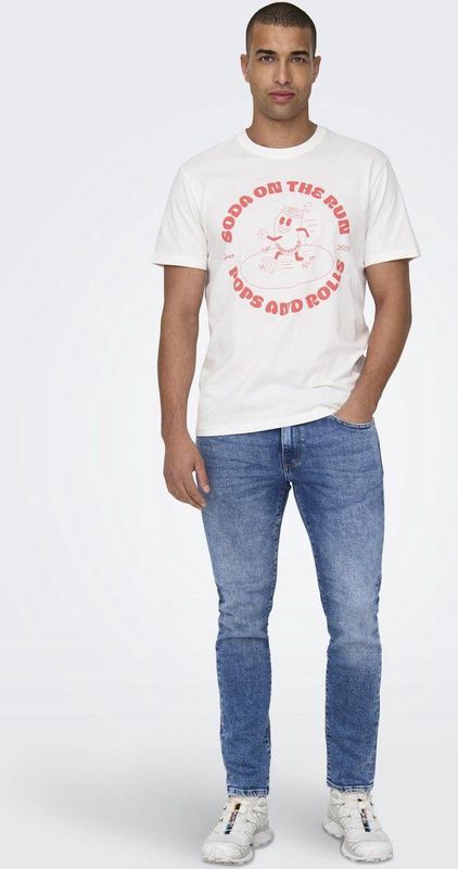 ONLY & SONS - Straight Jeans - Kleur - Materiaal