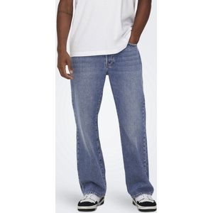 FADE - Loose Fit Jeans - Blauw - Katoen