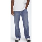 FADE - Jeans - Blauw - Katoen - Loose Fit