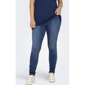 ONLY CARMAKOMA - Skinny Fit Jeans - Blauw - High Waist - Gulp met Rits