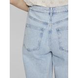 Jeans - Wijde Jeans - Hoge Taille - Volledige Lengte - Denim - 79% Katoen